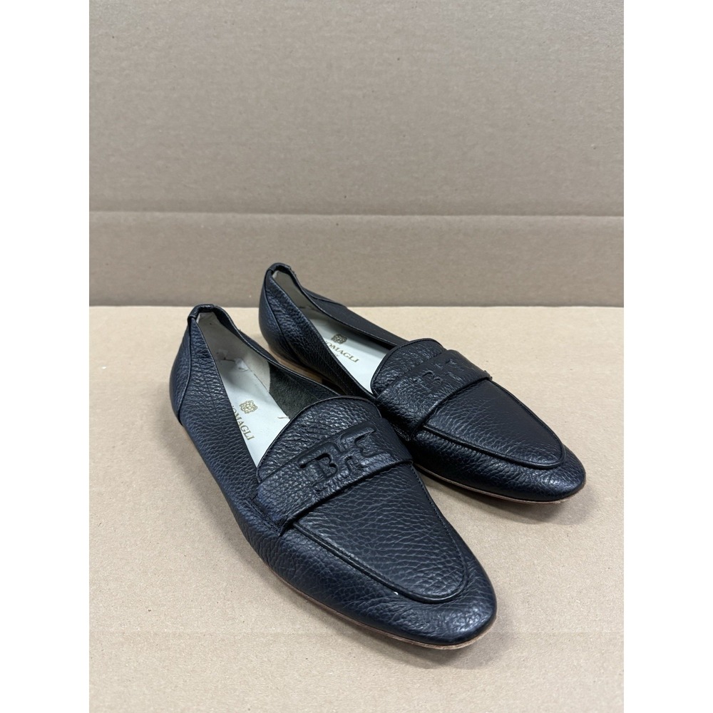 Bruno Magli Women's Morris Soft Leather‎ Loafer Black size 38.5 / 8-8.5